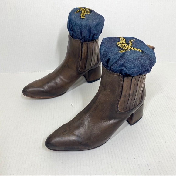Freebird by Steven Leather Dane Chelsea Ankle Boots Bootie sz 10 - Picture 3 of 12